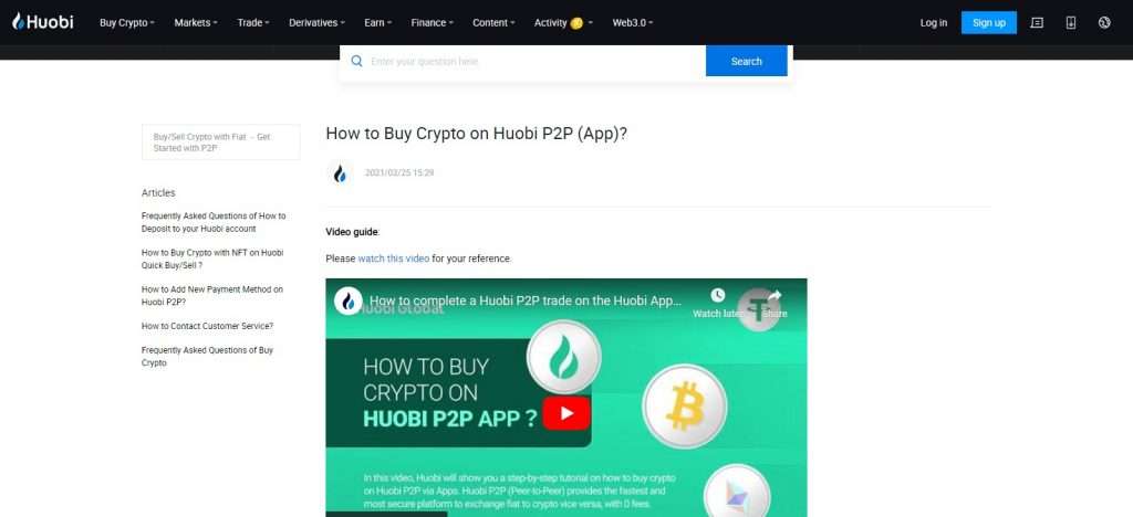 Huobi P2P