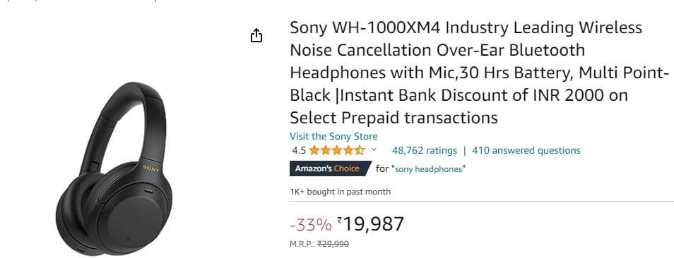 Sony WH-1000XM4