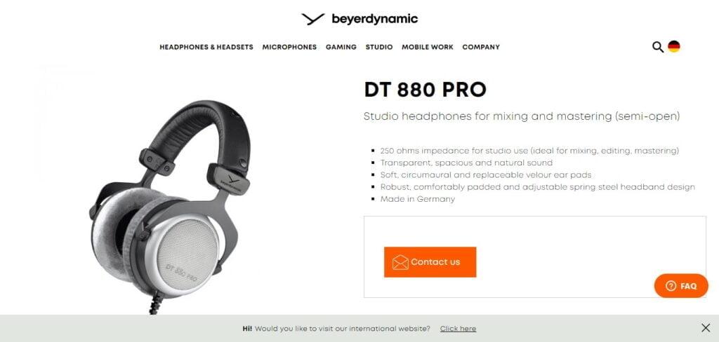 Beyerdynamic DT 880 Pro