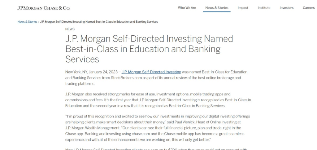 J.P. Morgan Self-Directed Investing