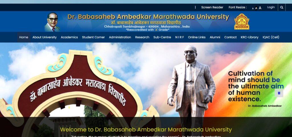 BAMU Aurangabad - Dr Babasaheb Ambedkar Marathwada