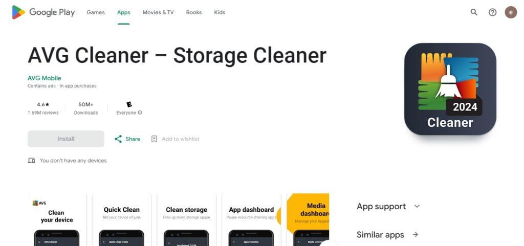 AVG Cleaner – Storage Cleaner