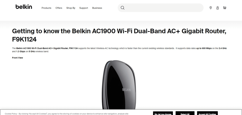 Belkin AC1900 Dual-Band Wi-Fi Router