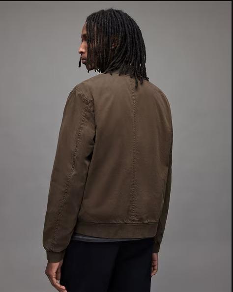 AllSaints Kemble Suede Bomber Jacket