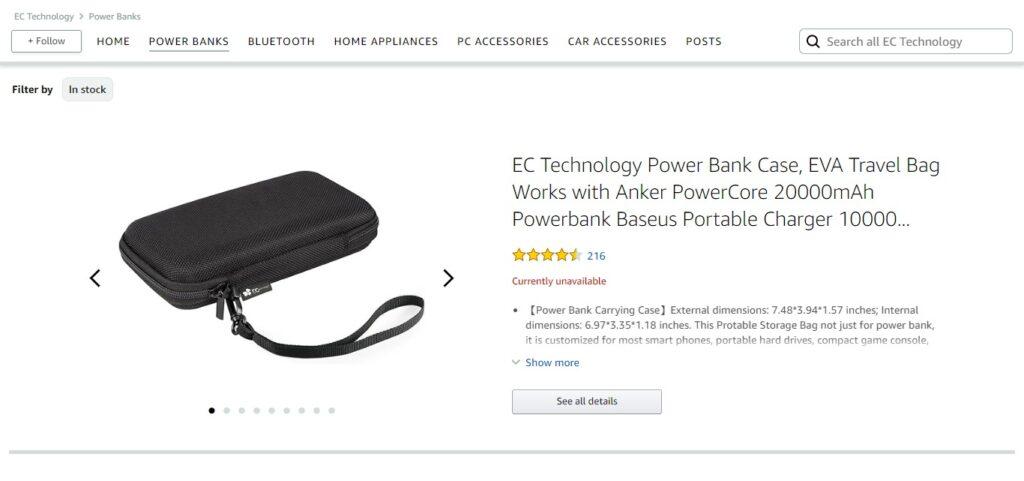 EC Technology Portable Charger