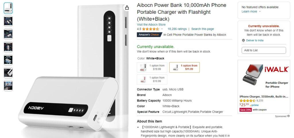 Aibocn Power Bank series