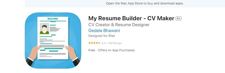 My Resume Builder App