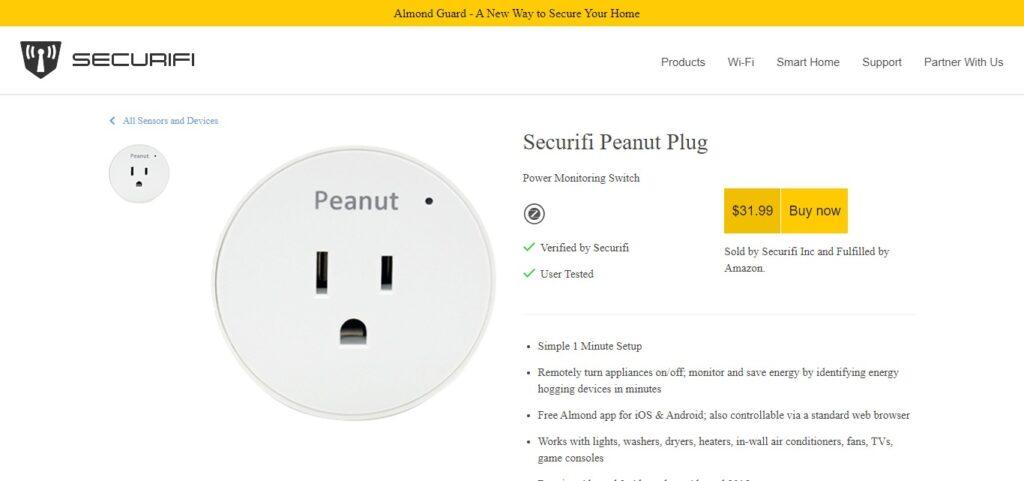 Securifi Peanut Smart Plug