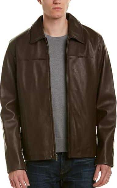 Cole Haan Men’s Lambskin Leather Jacket