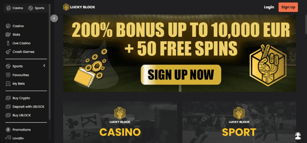 Lucky Block  (Top Poker Sites Not on GamStop)