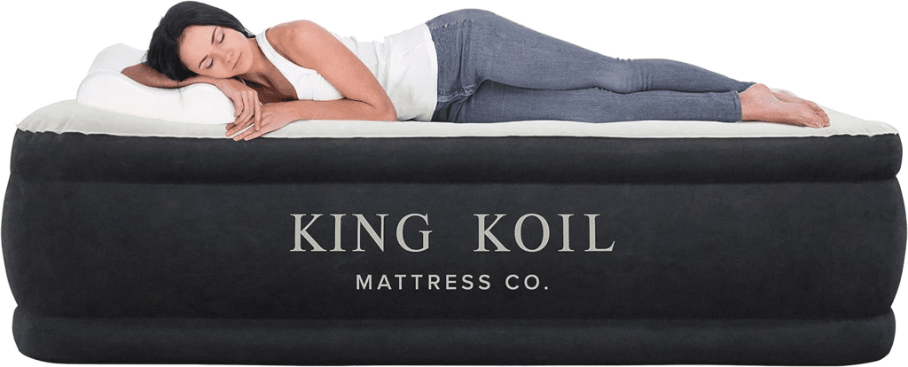King Koil Twin Air Mattress with Built-in Pump (Top twin air mattress)