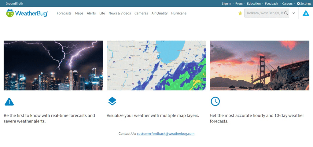 WeatherBug app
