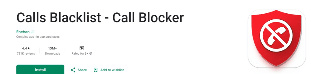 Call Blacklist