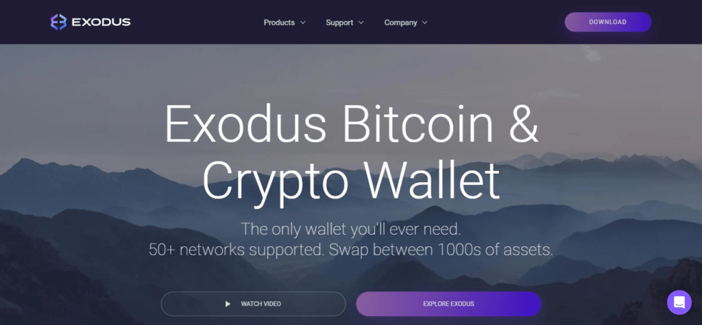 Exodus (Top HEX Crypto Wallets)
