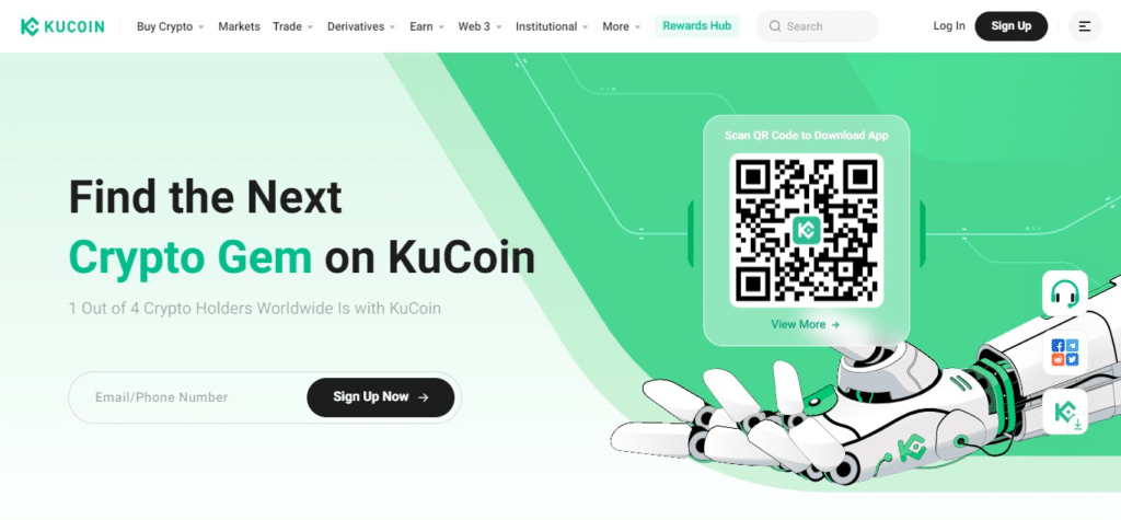 KuCoin (Bybit Exchanges Alternatives)
