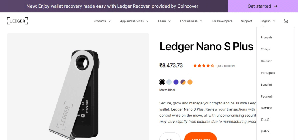 Ledger Nano S plus