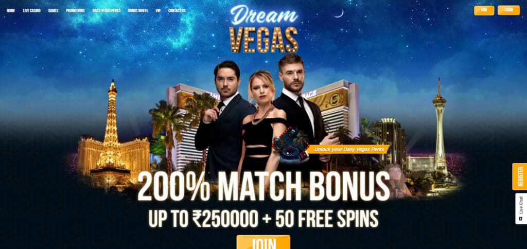 DreamVegas  Live Casino UK