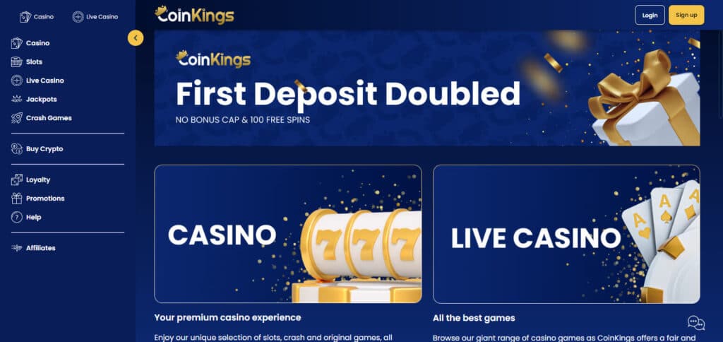 CoinKings Bitcoin & Crypto Casinos Nigeria