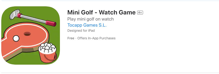 Mini Golf – Watch Game Best Apple Watch Games