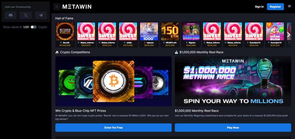 MetaWin Bitcoin & Crypto Casinos Netherland