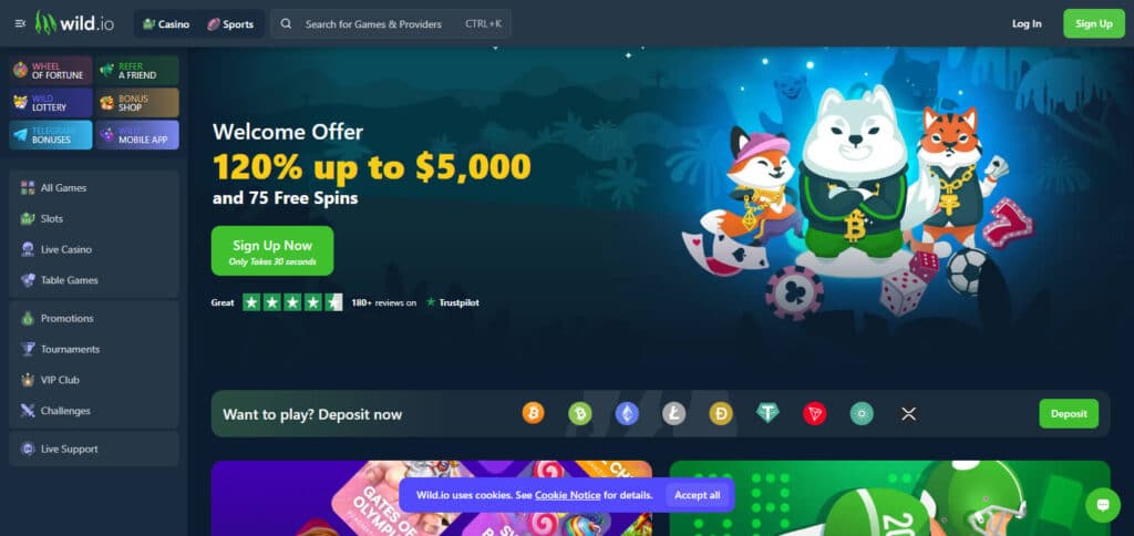 Wild.io Bitcoin & Crypto Casinos Netherland