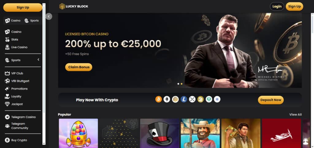 Lucky Block Casino Bitcoin & Crypto Casinos Netherland