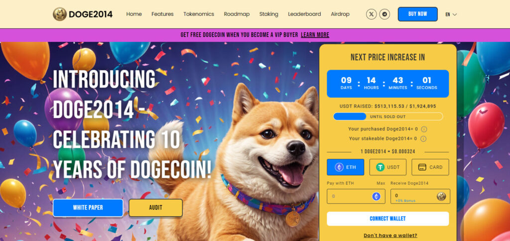 Doge2014 ($DOGE2014) Best Meme Coin Presales