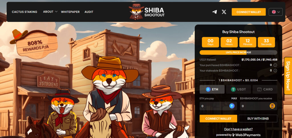 Shiba Shootout ($SHIBASHOOT Best Meme Coin Presales