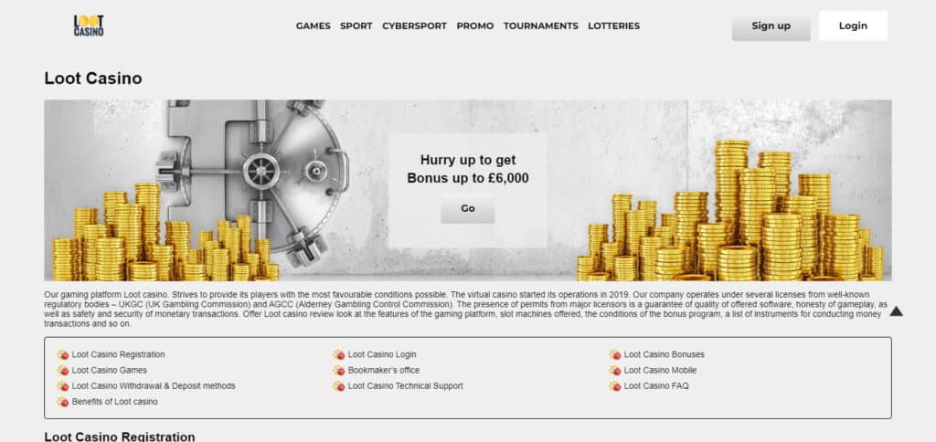 Loot Casino Live Casino UK