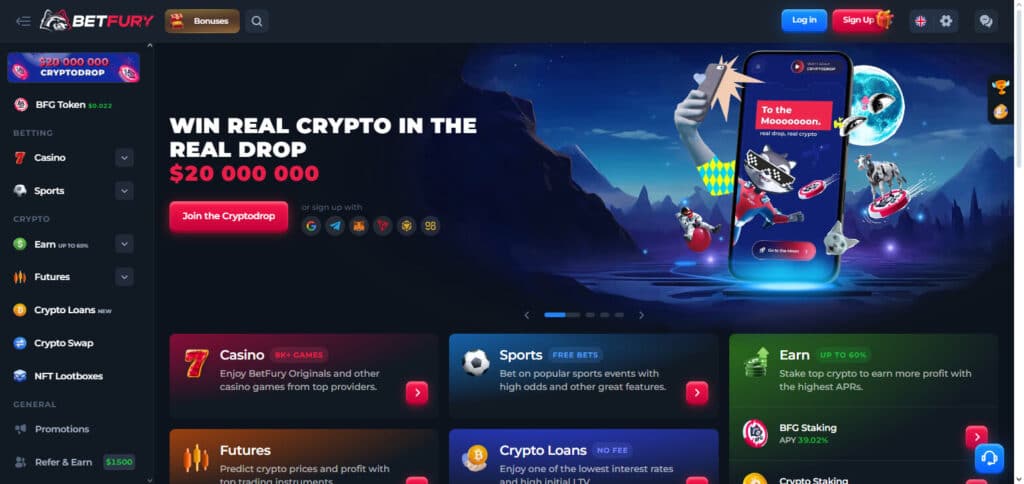 BetFury Bitcoin & Crypto Casinos Nigeria