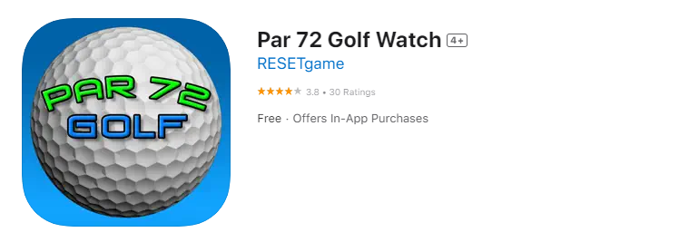 Par 72 Golf Watch Best Apple Watch Games