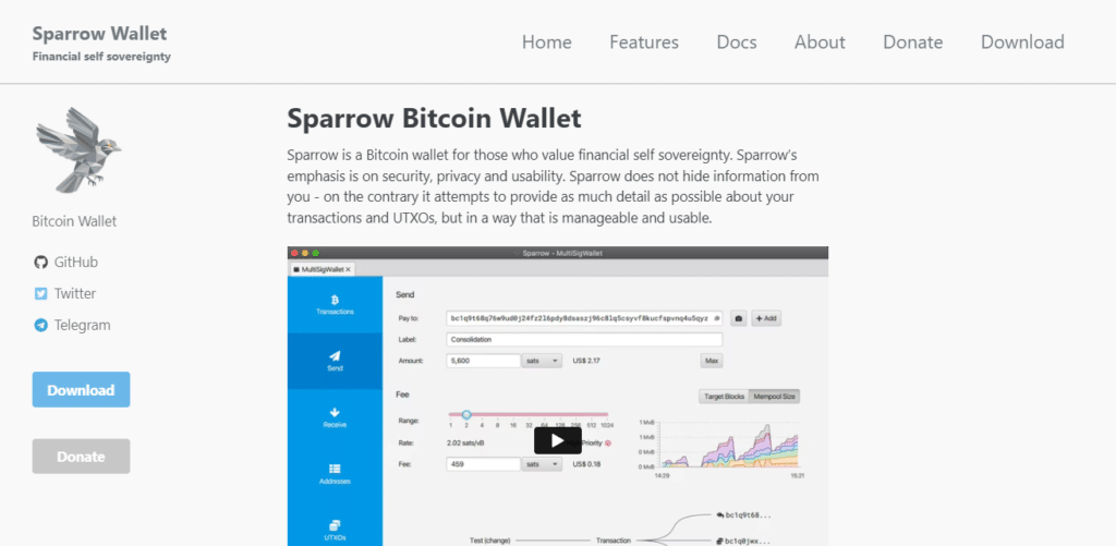 Sparrow Wallet Best Bitcoin Wallet For Window