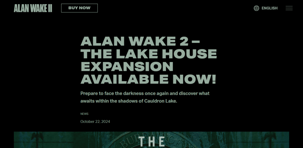 Alan Wake 2: The Lake DLC Best Upcoming Horror Games