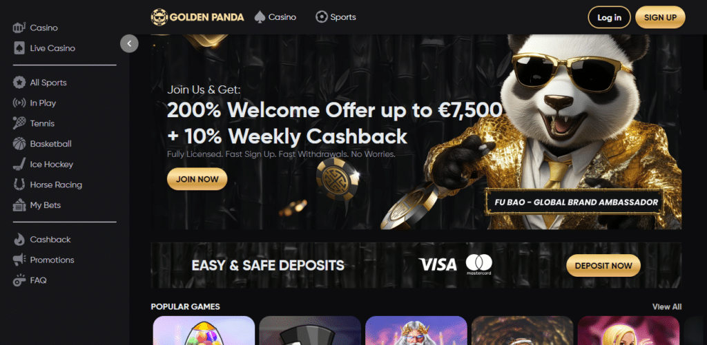 Golden Panda Best No Deposit Bonus Casino In Ireland