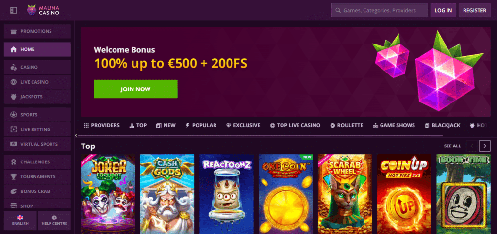 Malina Casino Best Crypto Casino In Sri Lanka