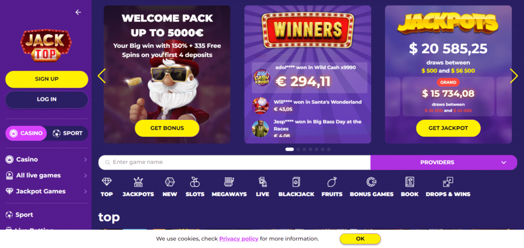 Jacktop Casino Best Crypto Casino In Sri Lanka